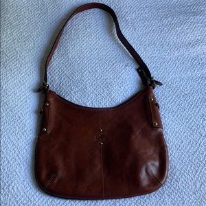 Italian Leather Purse Brown